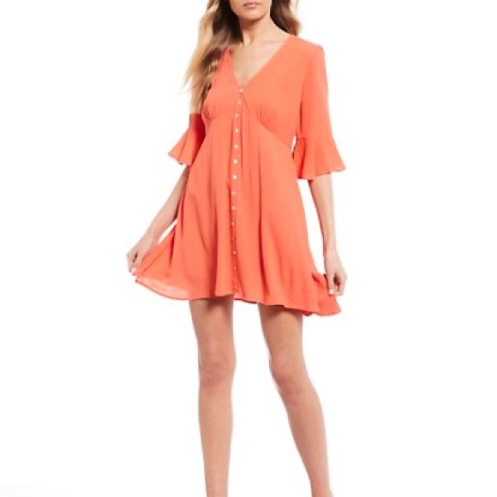 Beautiful coral/orange dress from Dillard’s!!